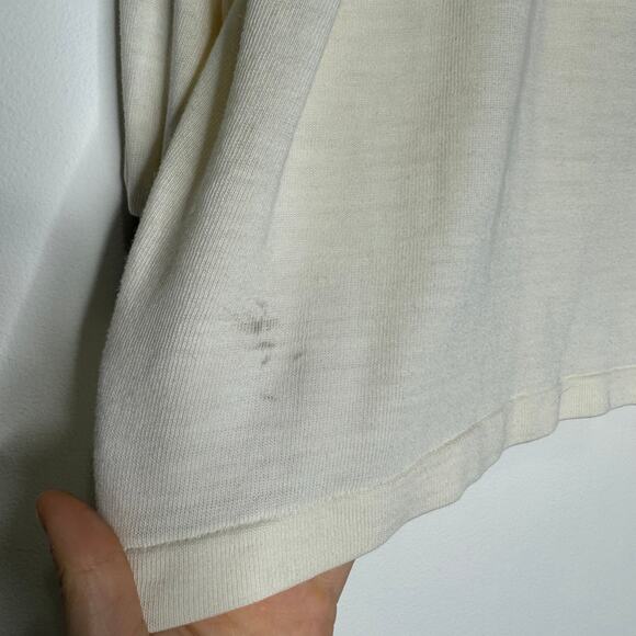 Vintage Michelob Rugby Shirt England USA Polo #36 Cream Mens Large 44” Chest - Picture 8 of 11